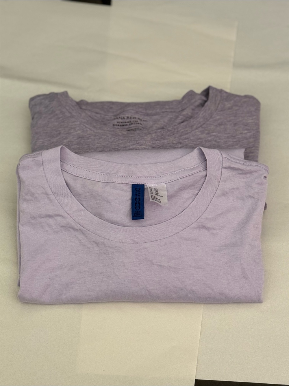 Light Purple Crew Neck T-Shirt - Men